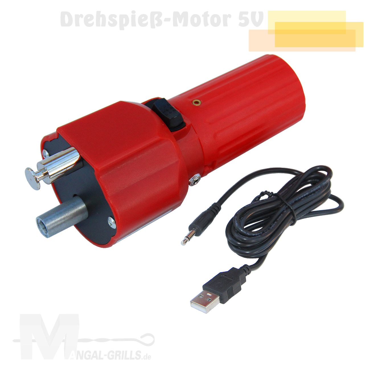 Drehspieß-Motor - Grillmotor 5V mit USB Anschlusskabel